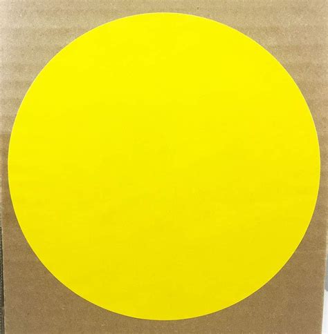 Buy Yellow Color Coding Labels for Organizing Inventory 6 Inch Round ...