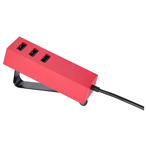 Ikea Lorby 3 Ports USB Charger with Clamp Red : Amazon.in: Computers ...