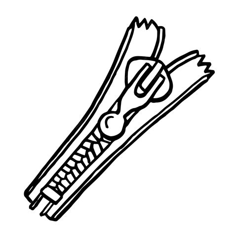 Zipper Clipart Black And White