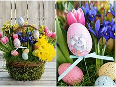 Image result for Easter Basket Flower Arrangements