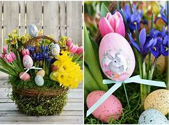 Image result for Spring Easter Flower Basket