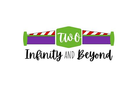 Two Infinity and Beyond Graphic | Cut-out | Toddler Birthday Image - Etsy