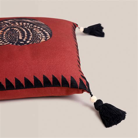 Shabiki Cushion Cover - Rust | Decor Accents – Artisanlab