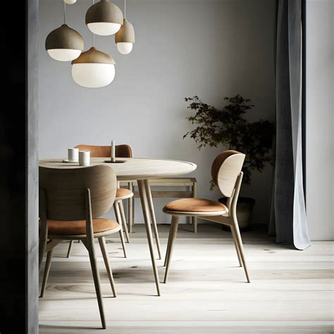 Chic Dining Area With Hardwood Flooring