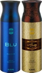 Ajmal Blu & Wisal Dhahab Each Deodorant Spray - For Men - Price in ...