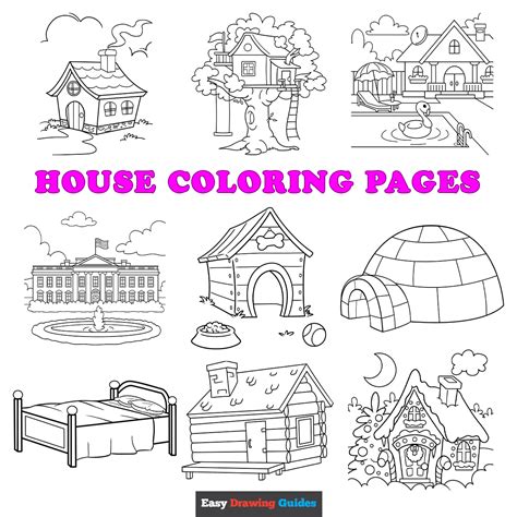 Free Printable House Coloring Pages for Kids