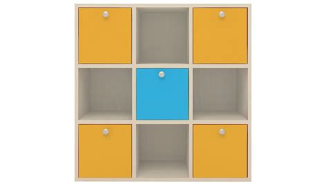 Adona Milano Kids Light Wood Cube Storage Cabinet Barbie Pink - Persian ...