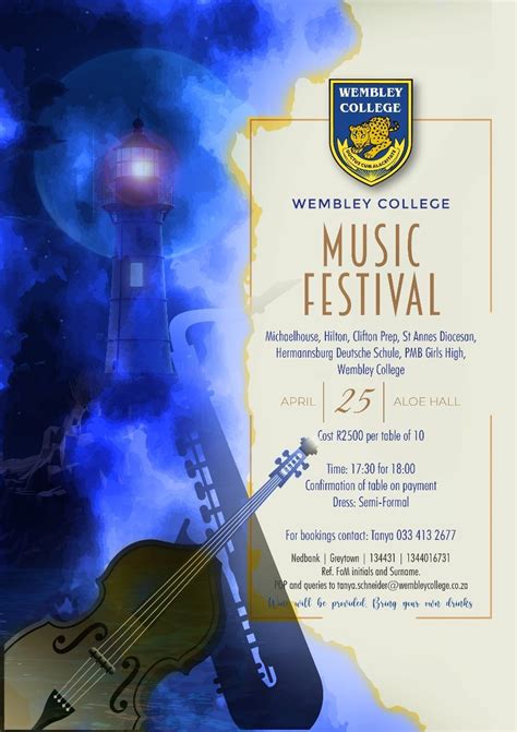 Festival of Music at Wembley College, Anton Menne Drive, Greytown ...