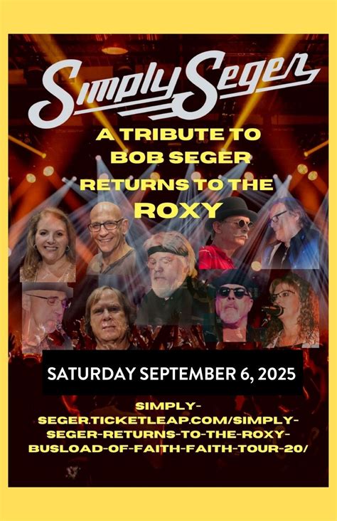 Simply Seger: A Tribute to Bob Seger Returns!, 220 W Okmulgee St ...