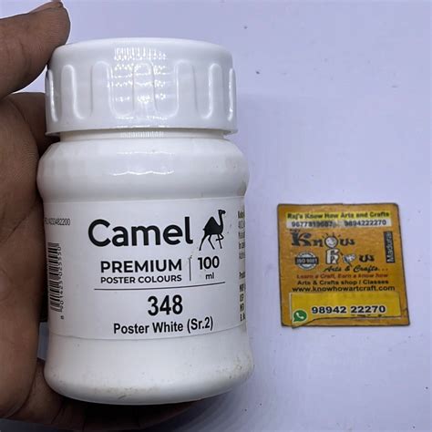 Camel premium poster colours poster white 100 ml – KnowHowArtCraft