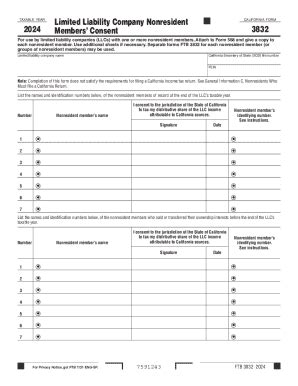 2024-2026 Form CA FTB 3832 - Blank Fillable Template | Fill Out, Print ...