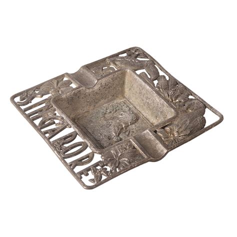 Vintage Metal Ashtray in English Art