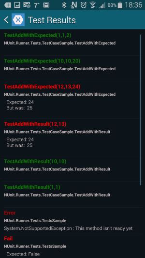 Image result for NUnit Android Test Runner Test Explorer
