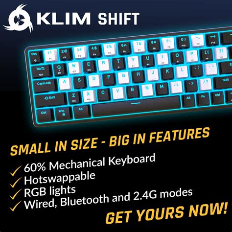 Buy KLIM Blaze & Shift Bundle - New 2024 - Wireless Gaming Keyboard and ...