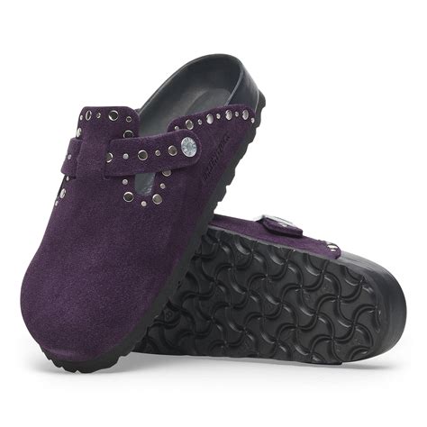 Boston Rivet Suede Leather Acai | BIRKENSTOCK