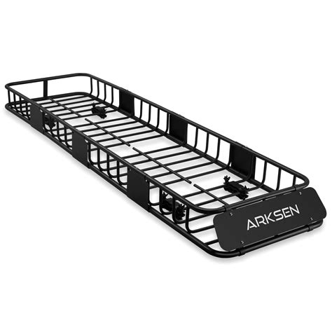 ARKSEN 84"x23"x6" Long and Narrow Car Roof Rack Cargo Carrier Rooftop Basket, Heavy Duty Weather ...