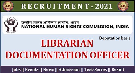 Recruitment for Librarian / Documentation Officer at NHRC, New Delhi ...