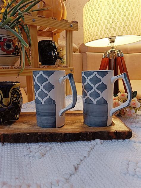 Buy Niyara Stoneware Handmade Mulitcolor Coffee Mug Milk Mugs Ceramic ...