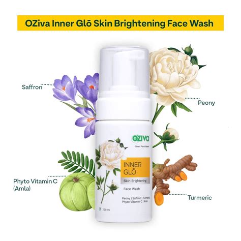OZiva Inner Glo Skin Brightening Face Wash, 100 ml Price, Uses, Side ...