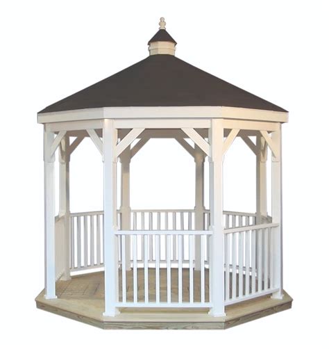Amish Gazebos 10 Foot Vinyl Gazebo-In-A-Box with Floor l Buy Now ...