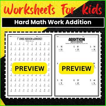 Image result for Hard Math Addition Problems