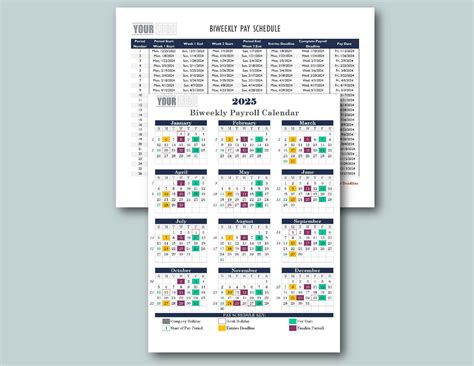 Bi Weekly Calendar 2025 Printable