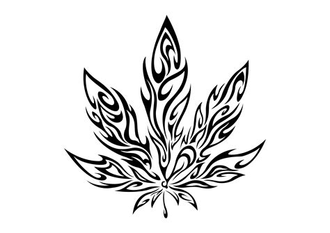 Pot Leaf Drawing at Alejandro Harden blog