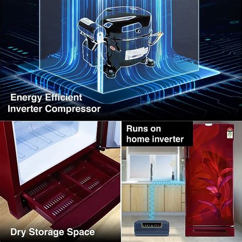 Godrej 202 L 5 Star Advanced Inverter, Jumbo Vegetable Tray Direct Coo ...