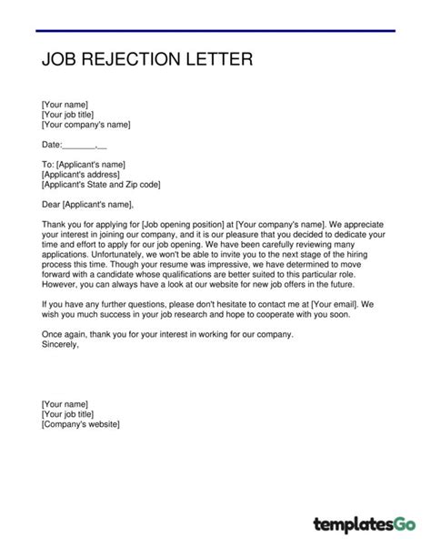 3 Steps For A Good Rejection Letter After Interview
