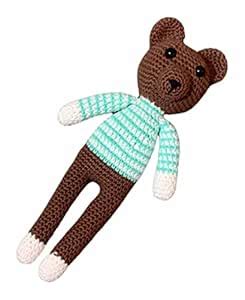 Buy My Yarnery Crochet Cotton Bear Soft Toy for Kids/Infants/Toddlers ...