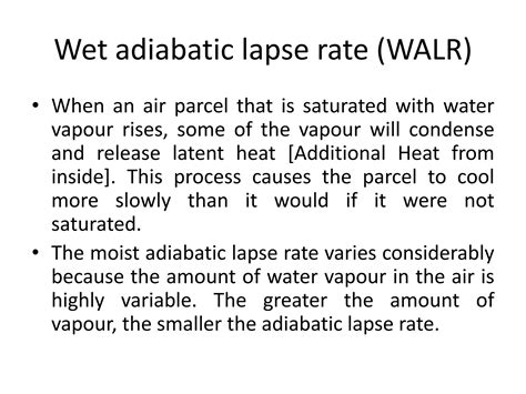 Lapse rate and stability conditions | PPTX