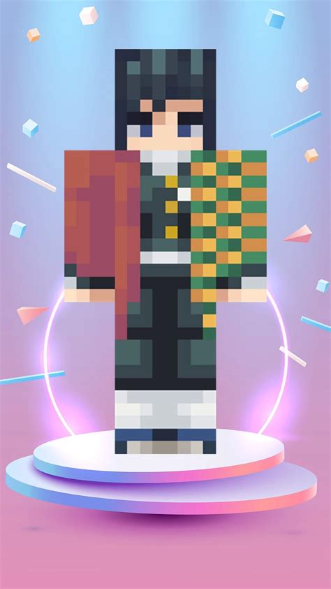 Image result for Demon Slayer Minecraft Skin Java