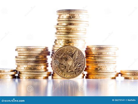 Five Dollars gold coins stock image. Image of invest - 36273141
