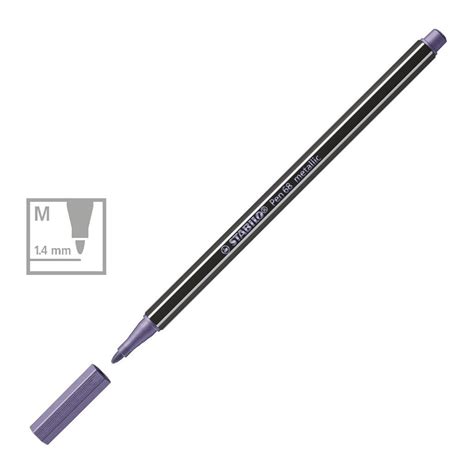 STABILO Pen 68 Metallic - Premium Felt-Tip Pen - Purple | Art Lounge