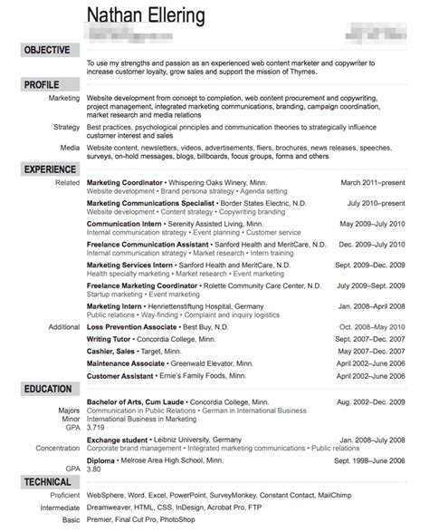 Great Resume Examples 的图像结果