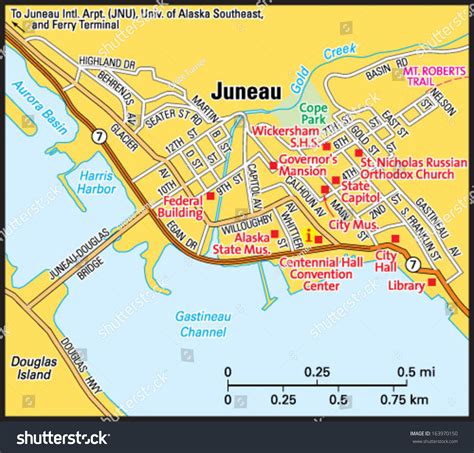 Map Of Juneau Alaska Area