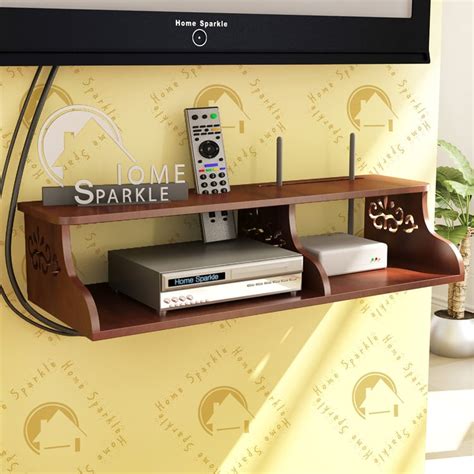 Buy HOME SPARKLE Set-Top Box Stand - Brown from Home Sparkle at just ...