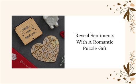 Buy eCraftIndia Brown Wooden Things I Love About You Puzzle Valentine ...