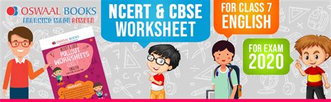 Oswaal NCERT & CBSE Pullout Worksheets Class 7 English Book (For 2023 ...