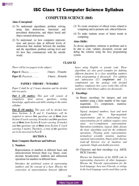 Computer Science Class 12 Syllabus 2019 的图像结果