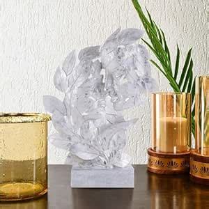 Buy Khushboo crafts RomentIc Love Couple Face Statue Silver Showpiece ...