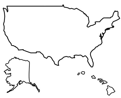Free printable united states map without names, Download Free printable ...