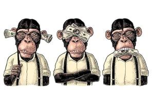 wallpics® funny monkey Wall Poster (vinyl sticker,Multicolour, Large ...
