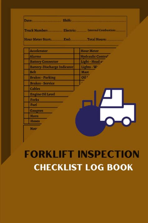 Buy Forklift Inspection Checklist Log Book: Forklift Operator Daily ...