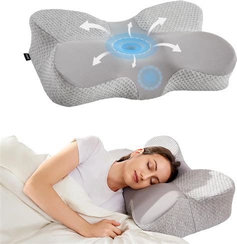 Amazon.com: cooloo8 Cervical Neck Pillow,Side Sleeper Pillow for Neck ...