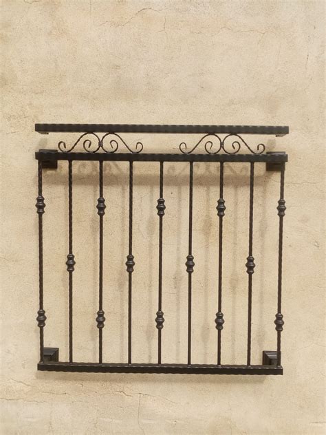 Vintage Wrought Iron French Balcony Railing Unit Handmade Handrail ...