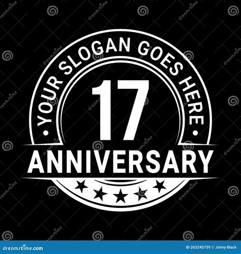 17 Years Anniversary. 17th Anniversary Logo Design Template. Vector and ...