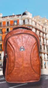 Tzd Premium Faux Leather Backpack 29 L Laptop Backpack Brown - Price in ...