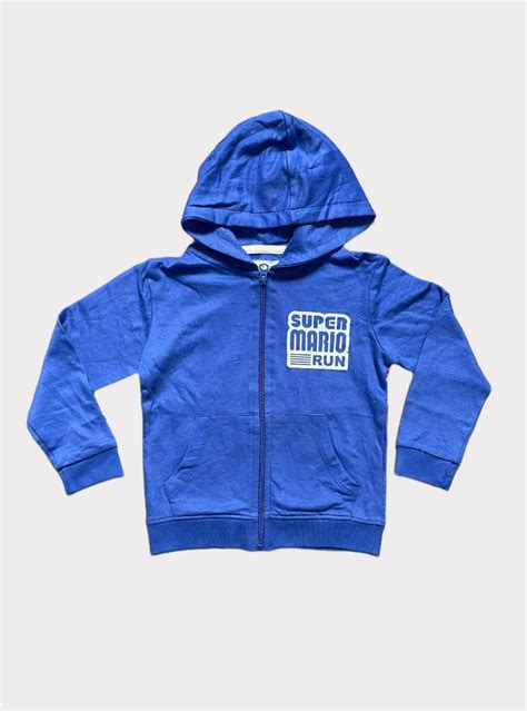 Hoodie - Super Mario Plain Dark Blue – The Little Wardrobe