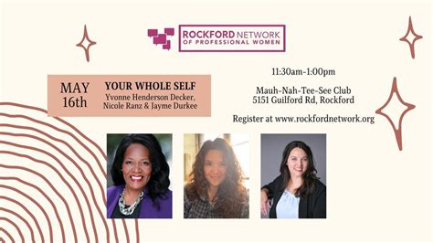 Rockford Network of Professional Women May Lunch Meeting, The Mauh Nah ...